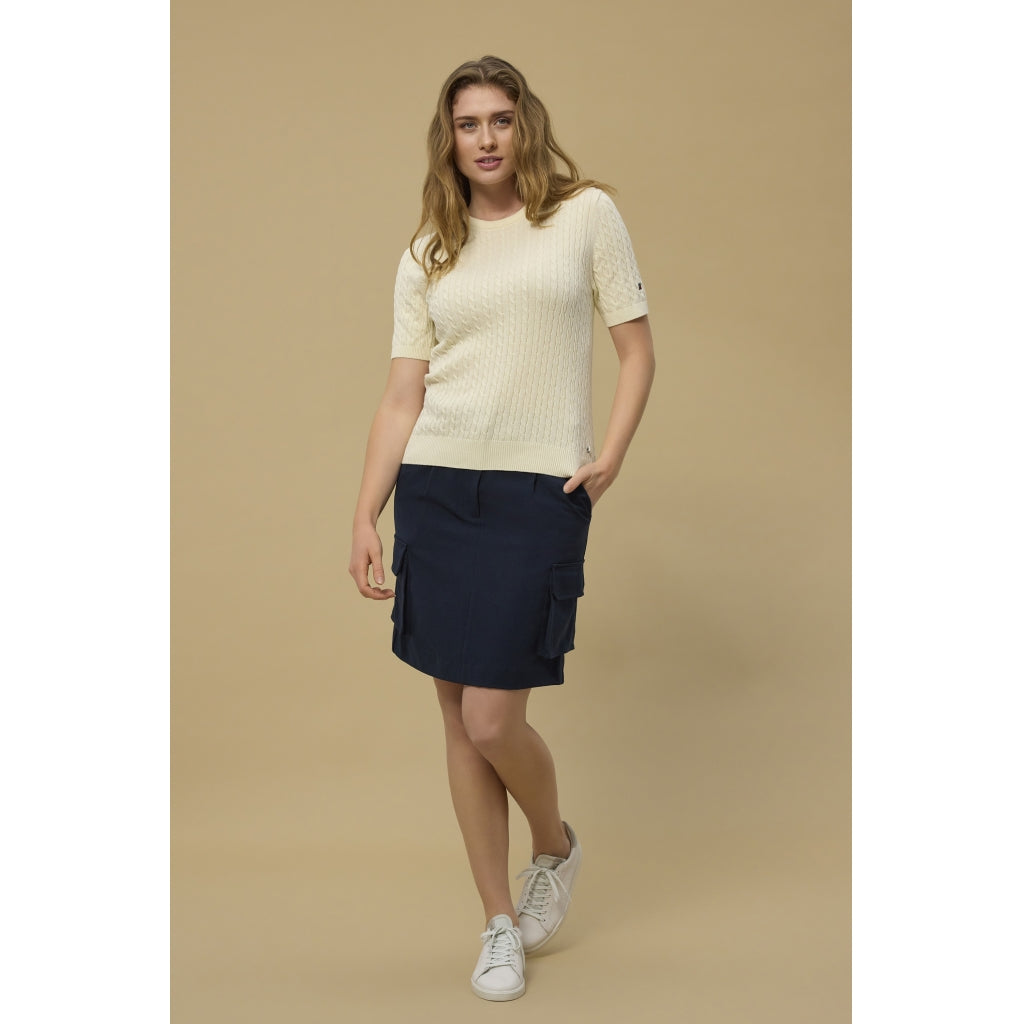 Redgreen Women Serena Cable Knit Strik Råhvid