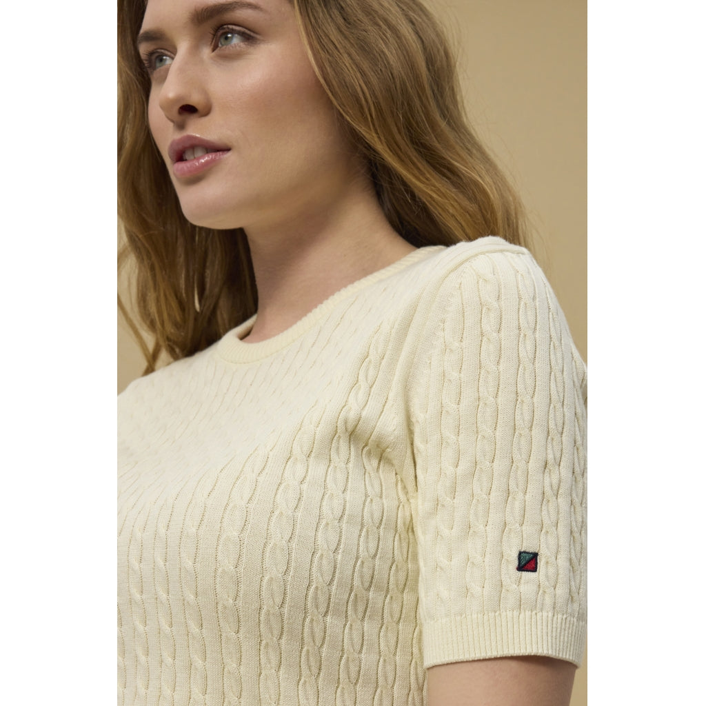 Redgreen Women Serena Cable Knit Strik Råhvid