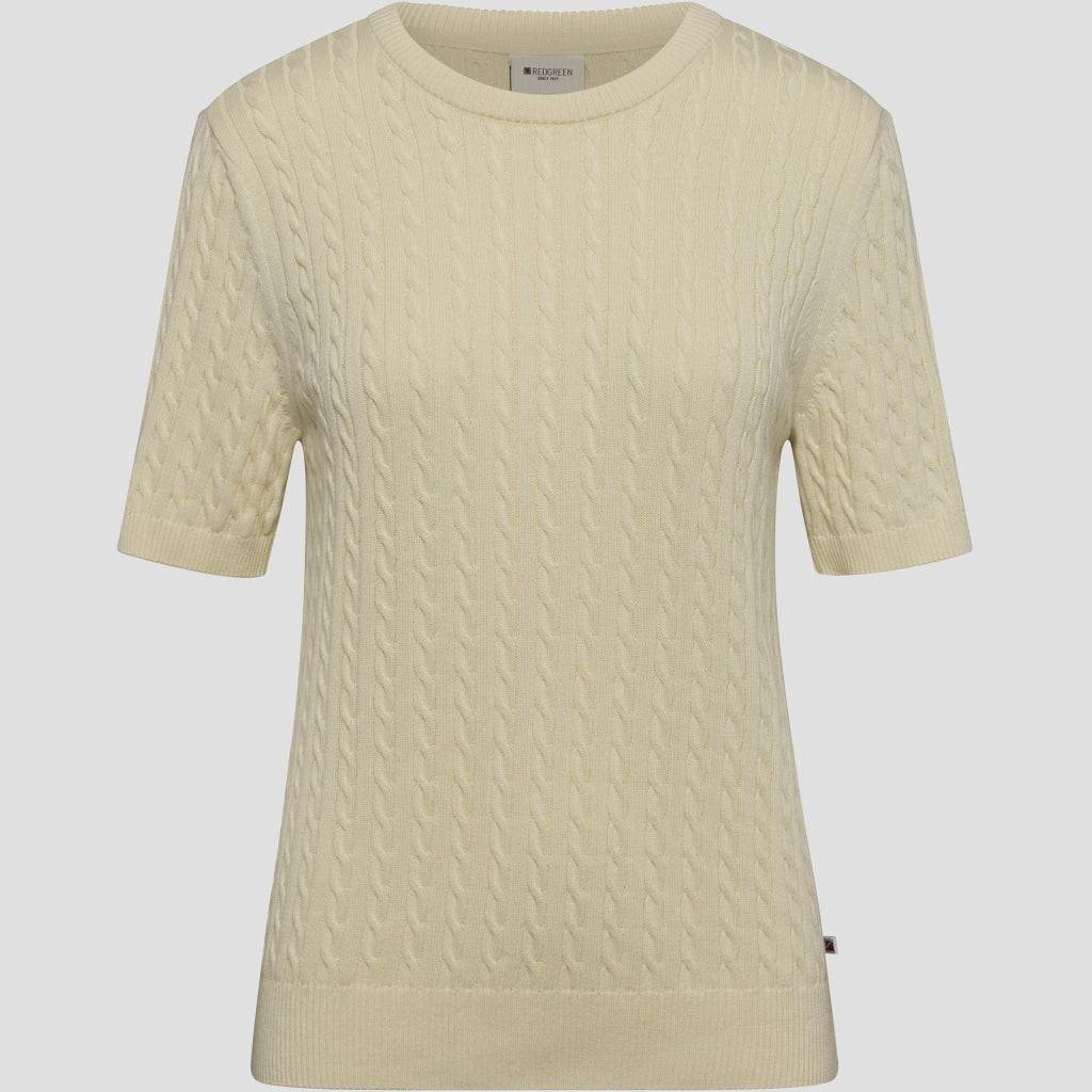 Redgreen Women Serena Cable Knit Strik Råhvid