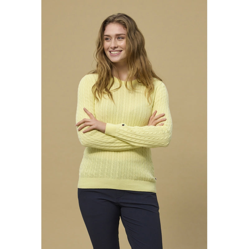 Redgreen Women Simone kabelstrik Strik 030 Yellow Pastel