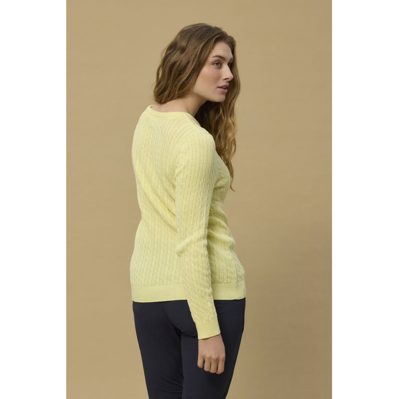 Redgreen Women Simone kabelstrik Strik 030 Yellow Pastel