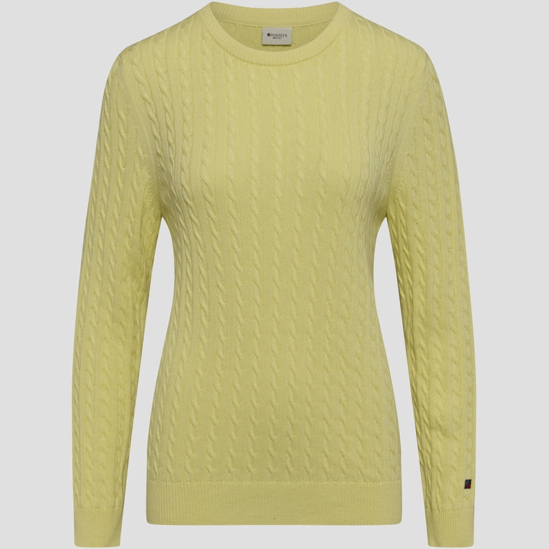 Redgreen Women Simone kabelstrik Strik 030 Yellow Pastel