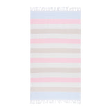 Sea Ranch Stribet Strandhåndklæde Håndklæder 8006 Multistripe Pink