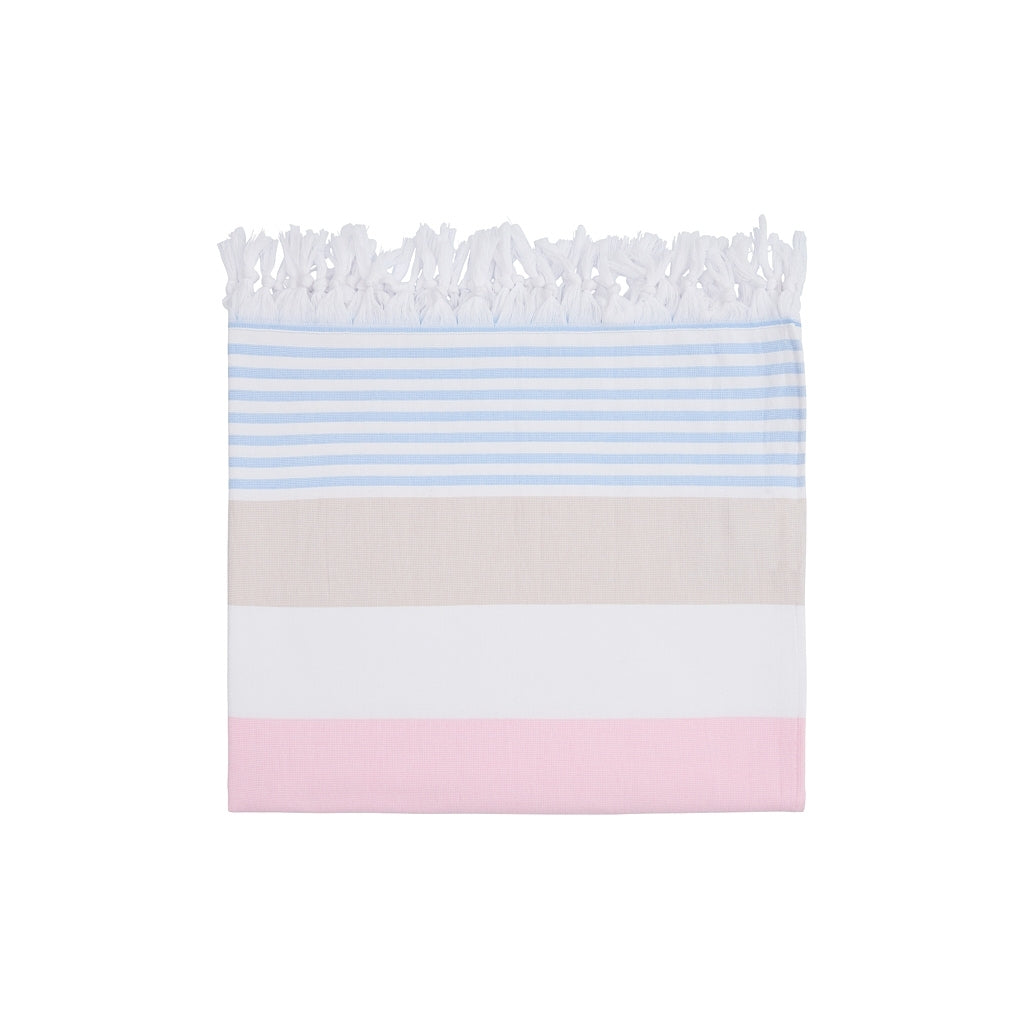 Sea Ranch Stribet Strandhåndklæde Håndklæder 8006 Multistripe Pink