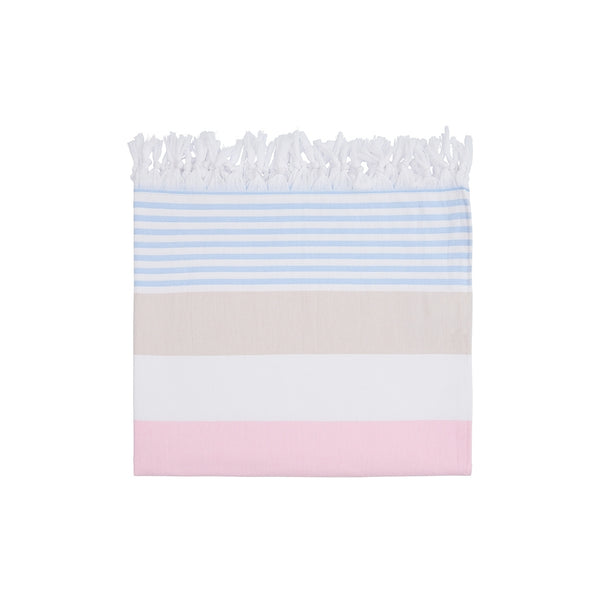 Sea Ranch Stribet Strandhåndklæde Håndklæder 8006 Multistripe Pink
