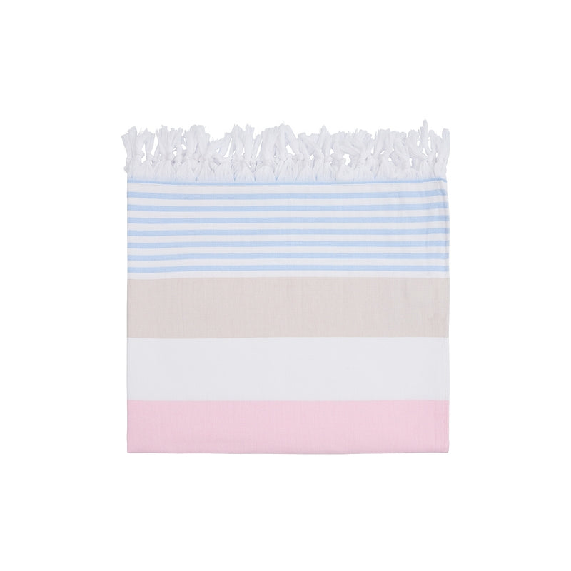Sea Ranch Stribet Strandhåndklæde Håndklæder 8006 Multistripe Pink