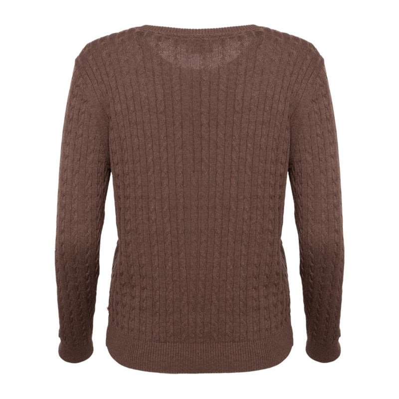 Redgreen Women Susan kabelstrik Strik 429 Dark Brown Melange