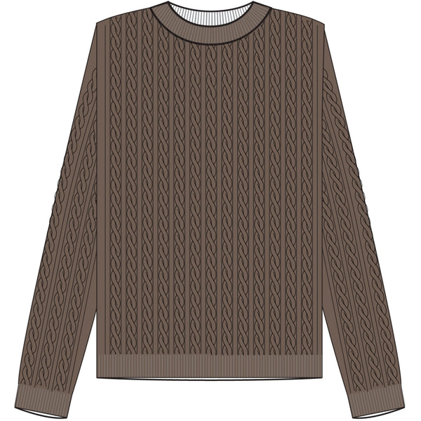 Redgreen Women Susan kabelstrik Strik 429 Dark Brown Melange