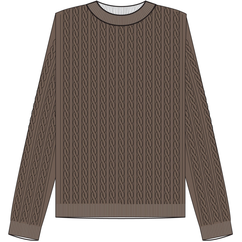 Redgreen Women Susan kabelstrik Strik 429 Dark Brown Melange