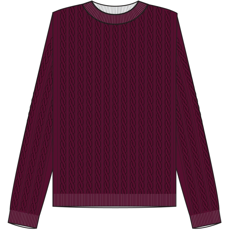 Redgreen Women Susan kabelstrik Strik 481 Eggplant Melange