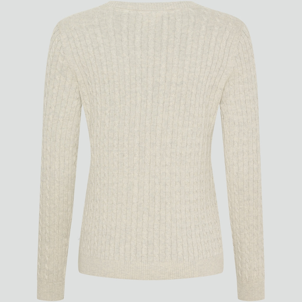 Redgreen Women Susan kabelstrik Strik Ecru Melange