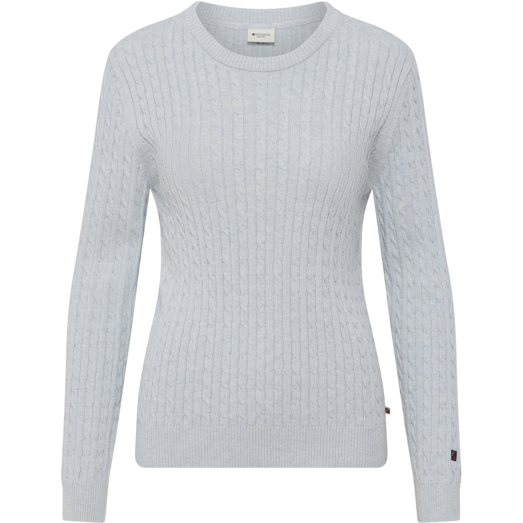 Redgreen Women Susan kabelstrik Strik Lyseblå Melange