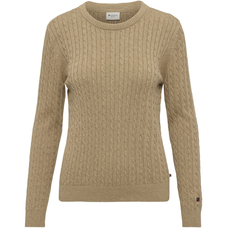 Redgreen Women Susan kabelstrik Strik Sand Melange