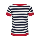 Sea Ranch Tonnere Stribet Kortærmet T-shirt T-shirts SR Navy/Pearl