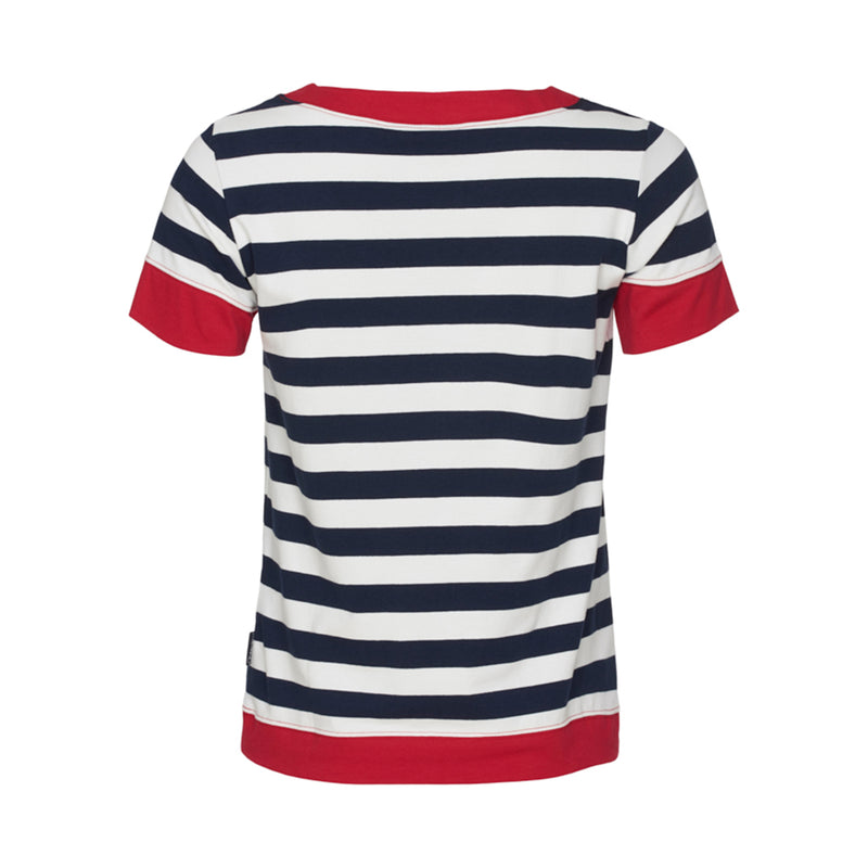 Sea Ranch Tonnere Stribet Kortærmet T-shirt T-shirts SR Navy/Pearl