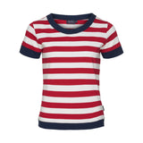 Sea Ranch Tonnere Stribet Kortærmet T-shirt T-shirts SR Rød/Pearl