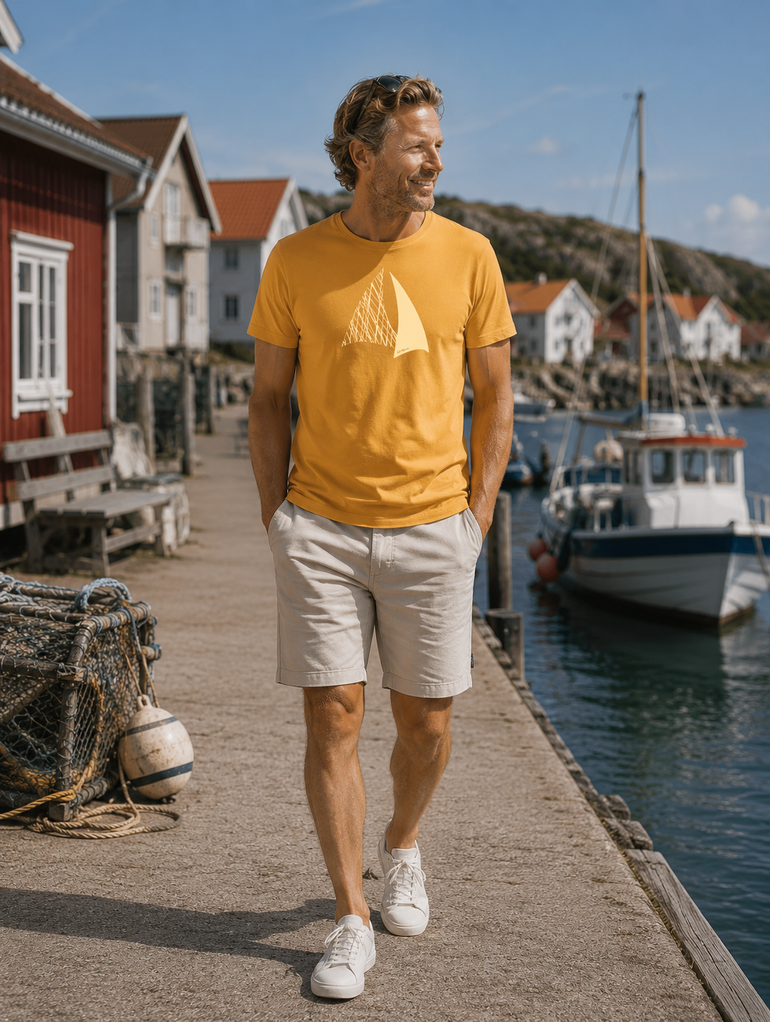 Villum T-shirt - Gylden