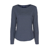 Sea Ranch Amelie Stribet Langærmet T-shirt Langærmet Tee SR Navy/Pearl