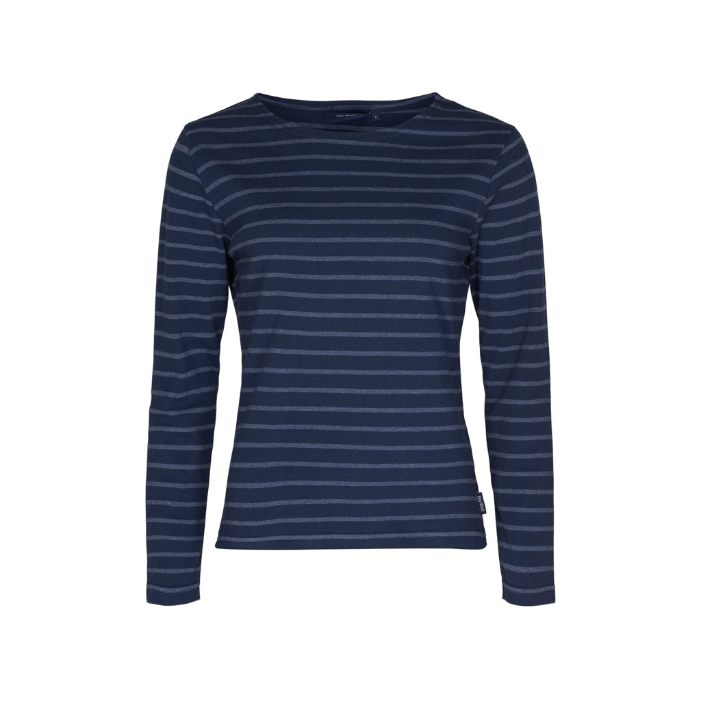 Sea Ranch Antibes Stribet Langærmet T-shirt Langærmet Tee SR Navy/Navy Melange