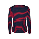 Sea Ranch Antibes Stribet Langærmet T-shirt Langærmet Tee SR Navy / SR Rød