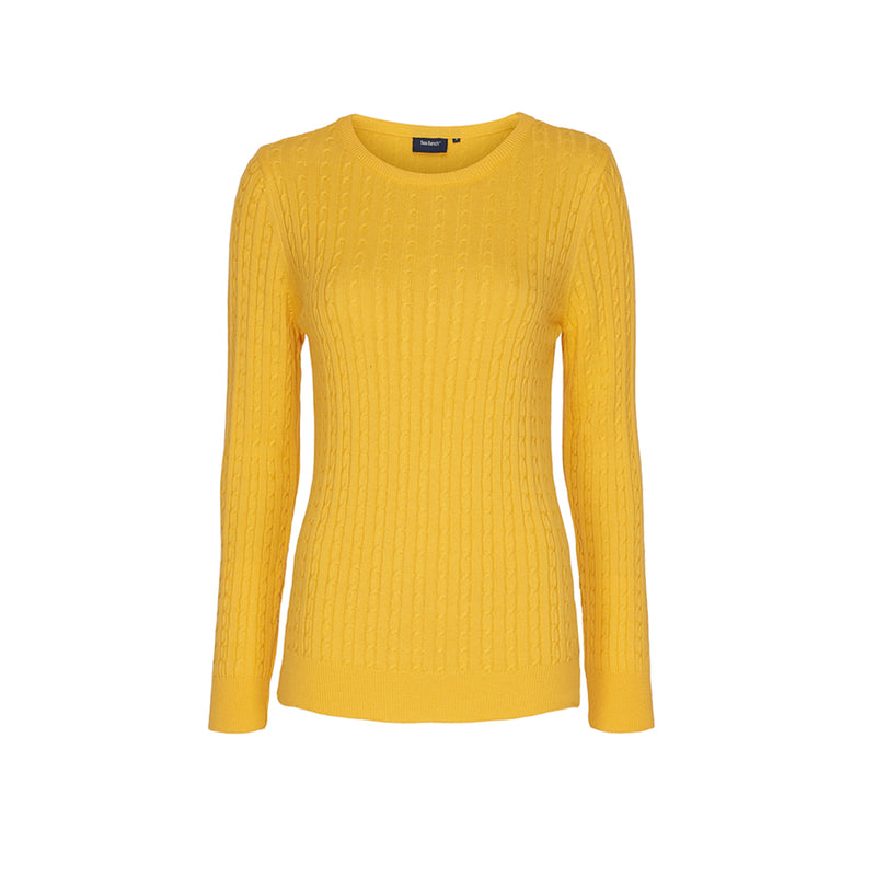 Sea Ranch Barbara Kabel Pullover Strik Strik Citron