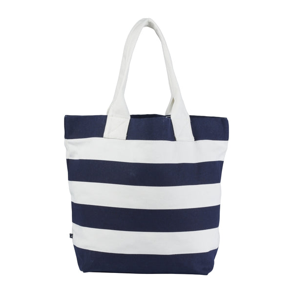 Sea Ranch Beach Bag Tasker Ecru/SR Navy