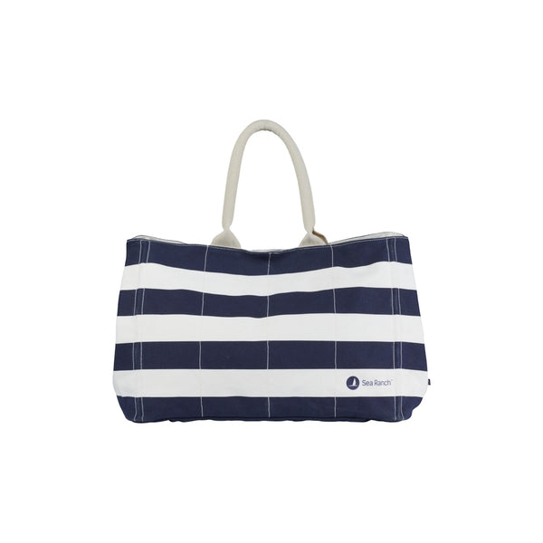 Sea Ranch Beach Bag shopper Tasker Ecru/SR Navy