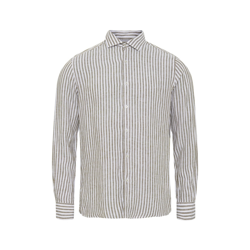 Sea Ranch Birger Striped Linen Shirt Skjorter 1088 White / Sand