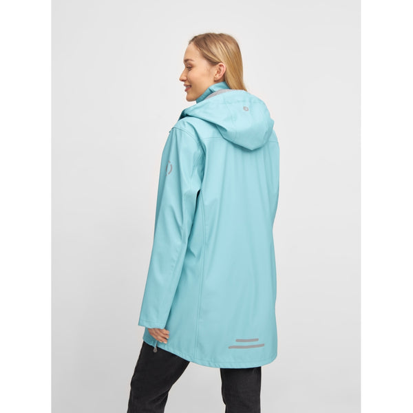 Sea Ranch Brooke Solid Regnjakke Jackets and Coats Aqua Blå