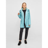 Sea Ranch Brooke Solid Regnjakke Jackets and Coats Aqua Blå