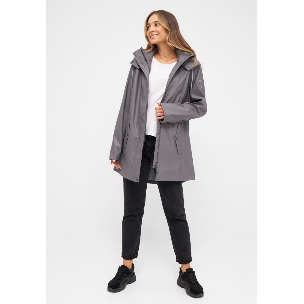 Sea Ranch Brooke Solid Regnjakke Jackets and Coats Beton