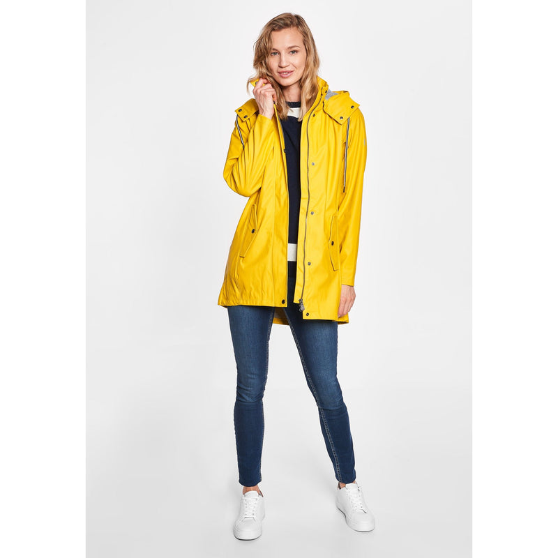 Sea Ranch Brooke Solid Regnjakke Jackets and Coats Gul