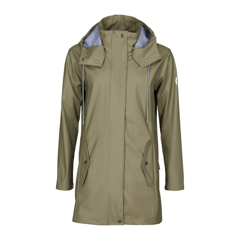 Sea Ranch Brooke Solid Regnjakke Jackets and Coats Lys Olive