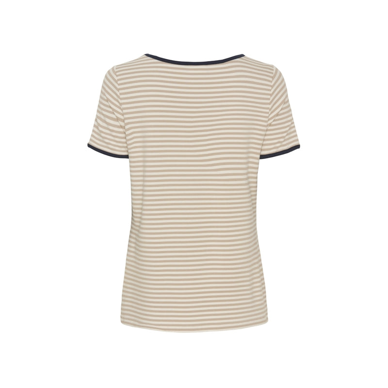 Redgreen Women Camilla T-shirt T-shirts 124 Mid Sand Stripe