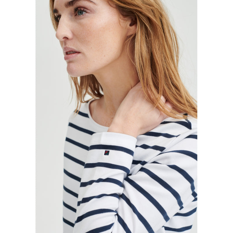 Redgreen Women Catalina langærmet t-shirt Langærmet Tee 120 Off White Stripe