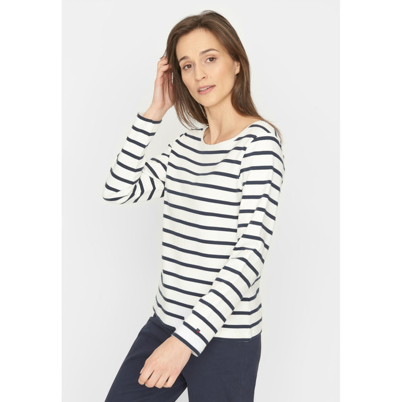 Redgreen Women Catalina langærmet t-shirt Langærmet Tee 120 Off White Stripe