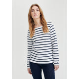 Redgreen Women Catalina langærmet t-shirt Langærmet Tee 120 Off White Stripe