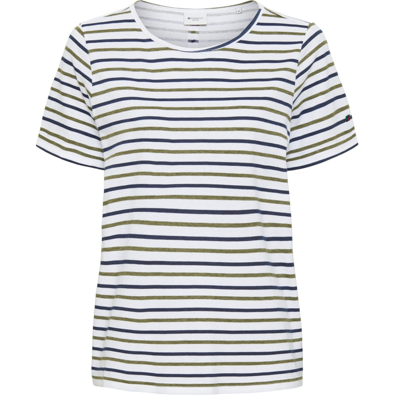 Redgreen Women Caya T-shirts 171 Light Olive Stripe