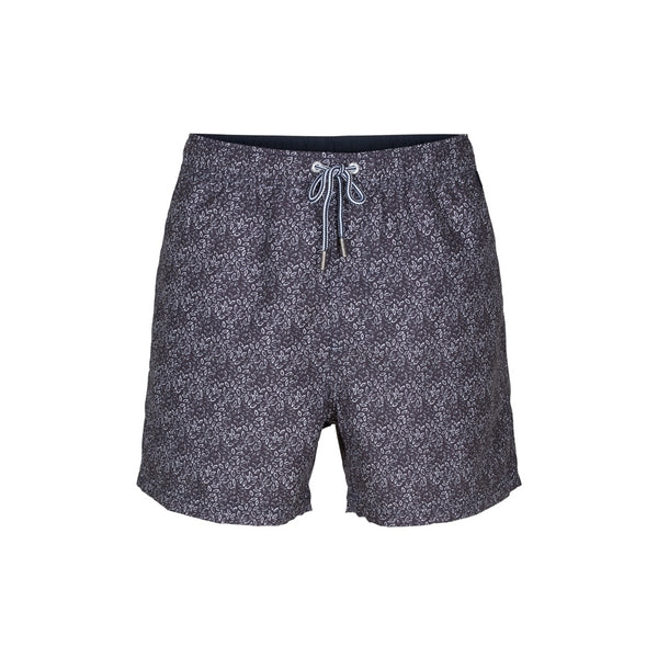 Sea Ranch Cedric Mønstret Swim Shorts Badeshorts Mørk Navy / Hvid