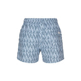 Sea Ranch Chico Mønstret Badebukser Badeshorts Dyb Ultramarine/Hvid