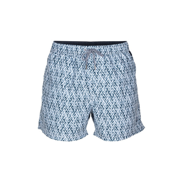 Sea Ranch Chico Mønstret Badebukser Badeshorts Dyb Ultramarine/Hvid