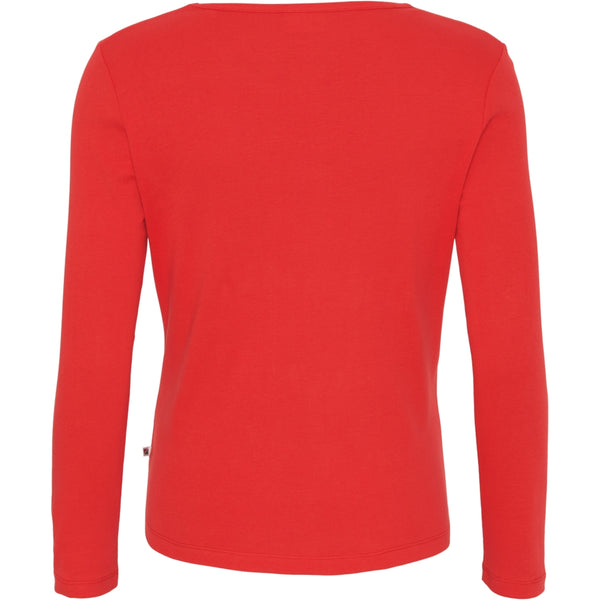 Redgreen Women Ciljla Long Sleeve T-shirt Langærmet Tee 047 Dark Red