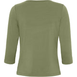 Redgreen Women Clarie 3/4 LS T-shirt Langærmet Tee 076 Mid Green