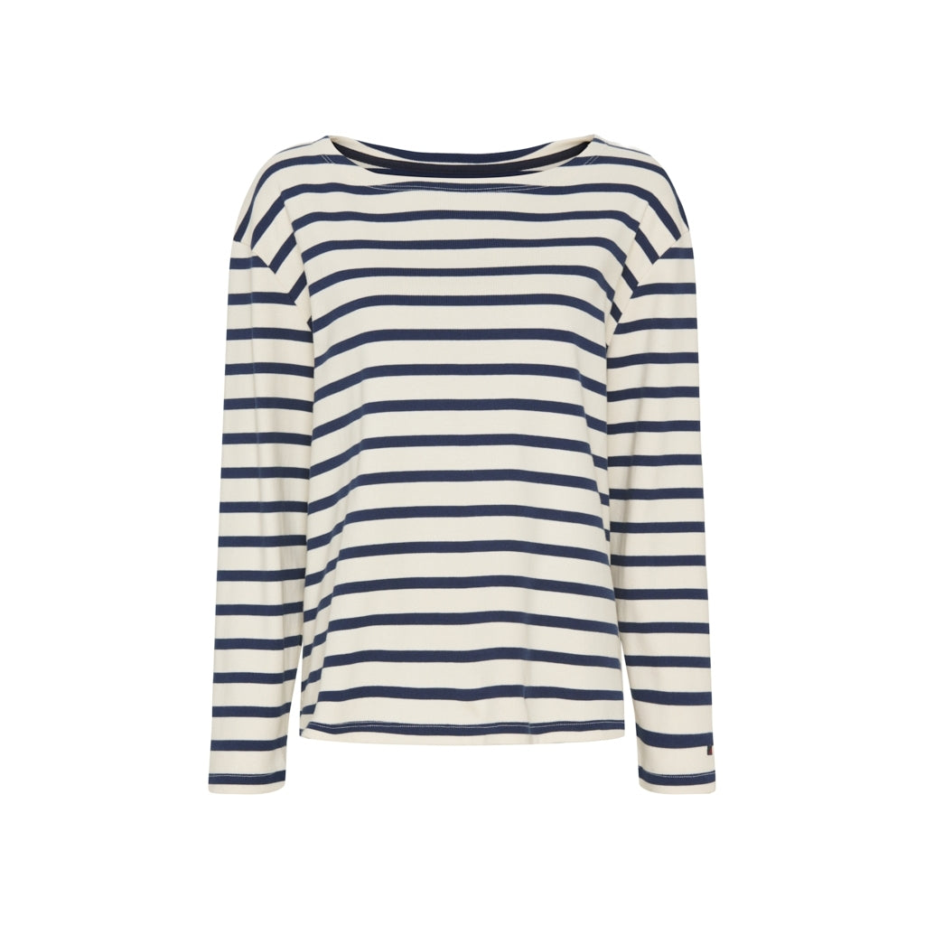 Redgreen Women Claudia T-shirt Langærmet Tee 120 Off White Stripe