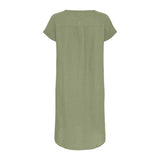 Sea Ranch Columbine Kortærmet Kjole Dresses / Shirts 5025 Hedge Green