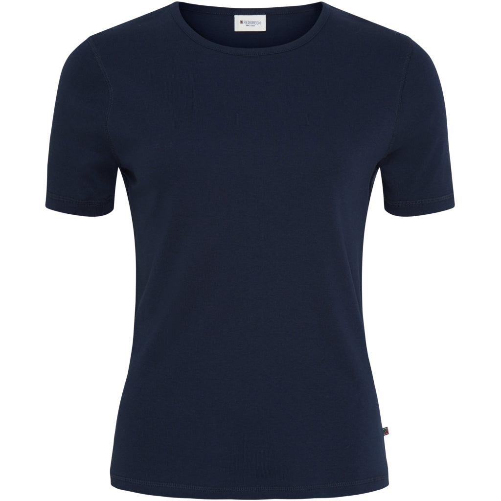 Redgreen Women Cora Short Sleeve Tee T-shirts 068 Navy
