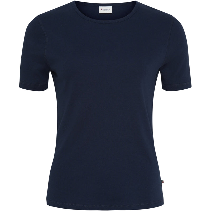 Redgreen Women Cora Short Sleeve Tee T-shirts 068 Navy