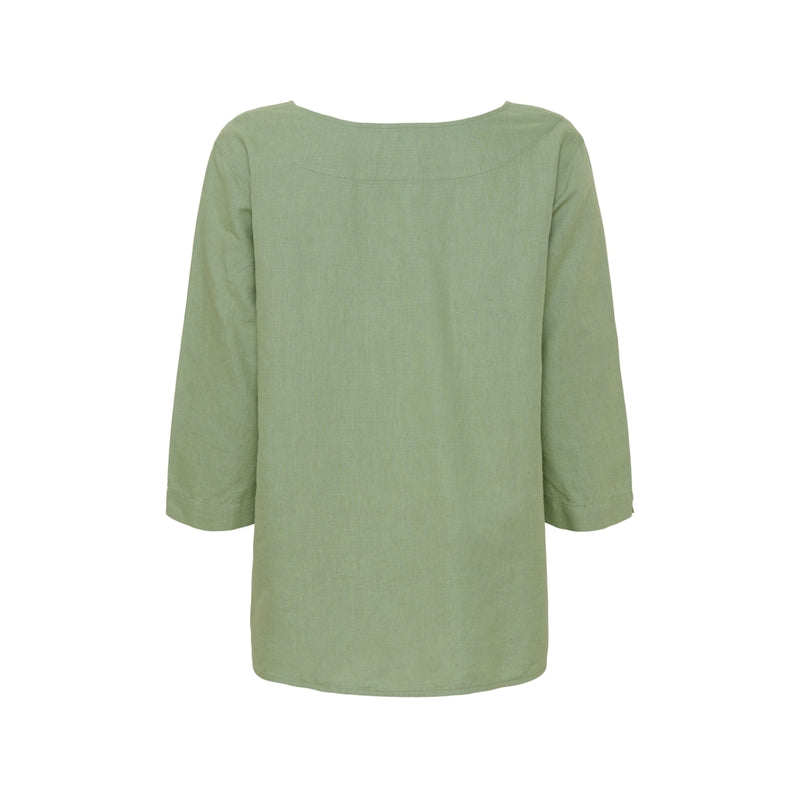 Sea Ranch Corrie 3/4 ærmet T-shirt Langærmet Tee 5025 Hedge Green