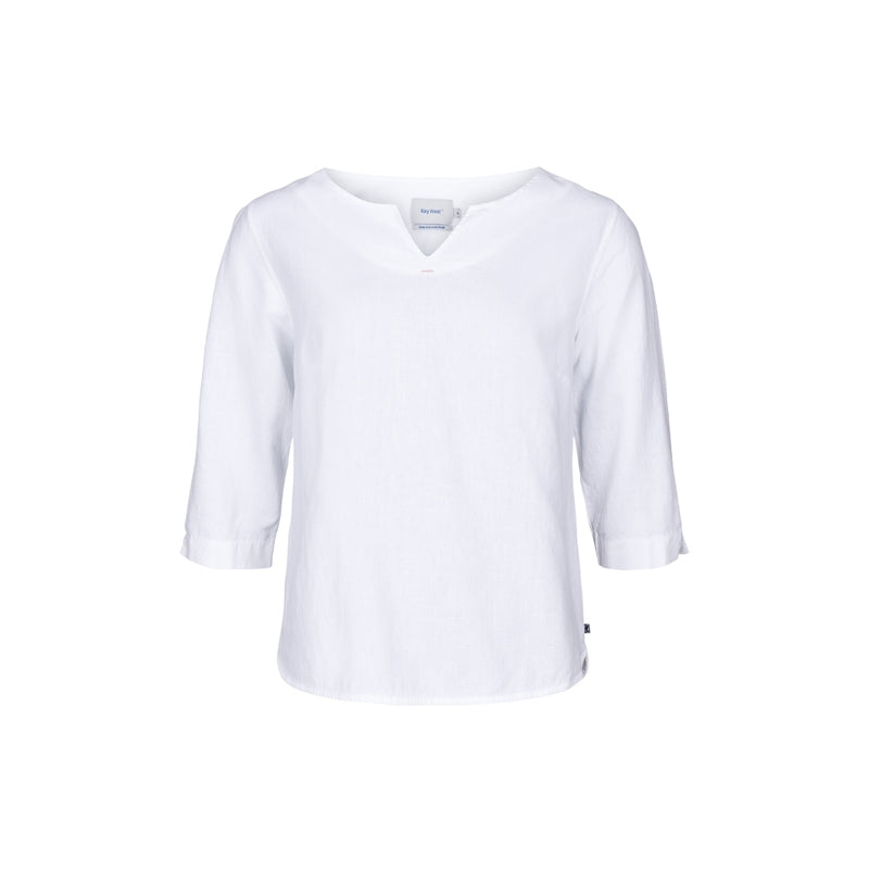 Sea Ranch Corrie 3/4 ærmet T-shirt Langærmet Tee Hvid