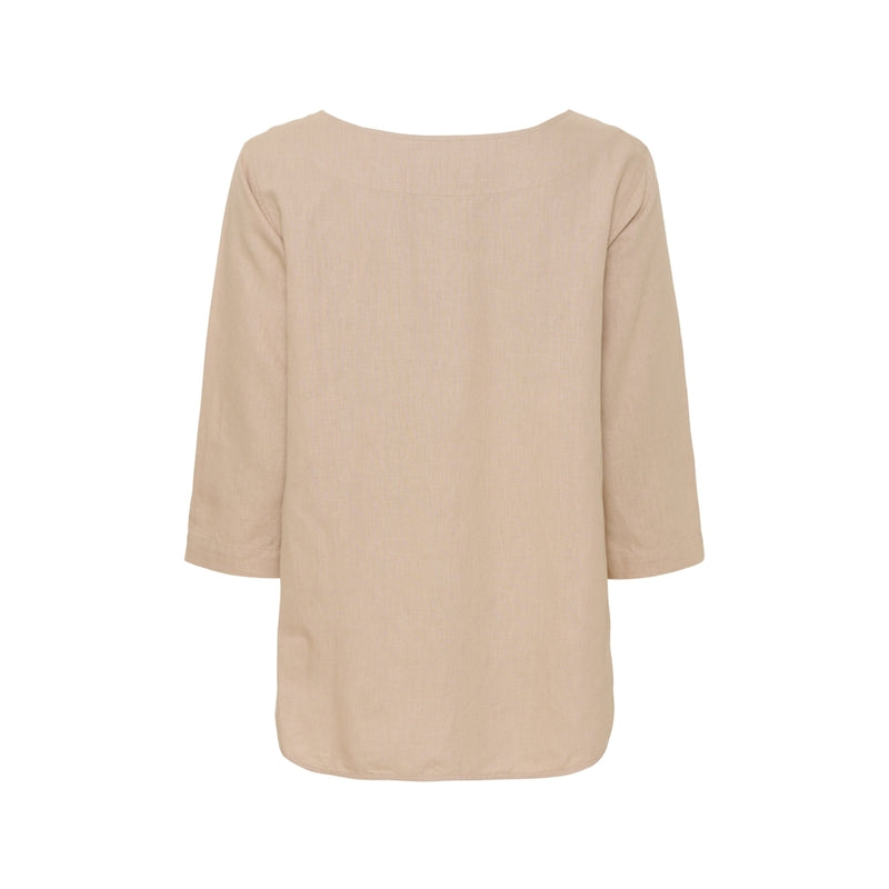 Sea Ranch Corrie 3/4 ærmet T-shirt Langærmet Tee Oxford Tan